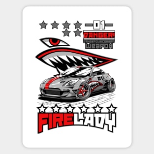 Nissan 350z FIRELADY Magnet